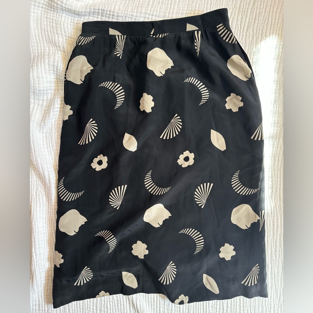Vintage 80s Giorgio Armani silk skirt